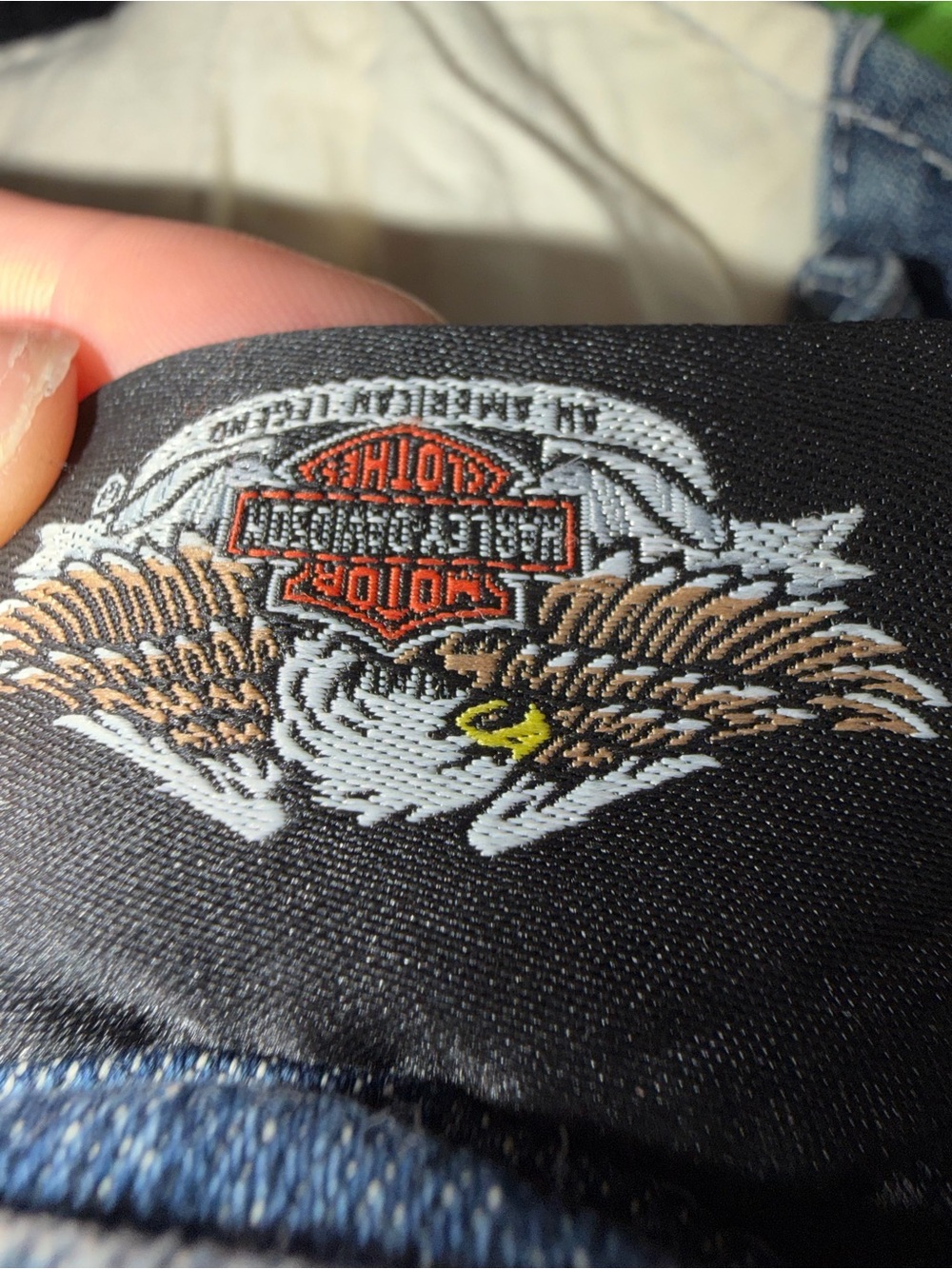 vintage Harley Davidson denim corset - Picture 5 of 6